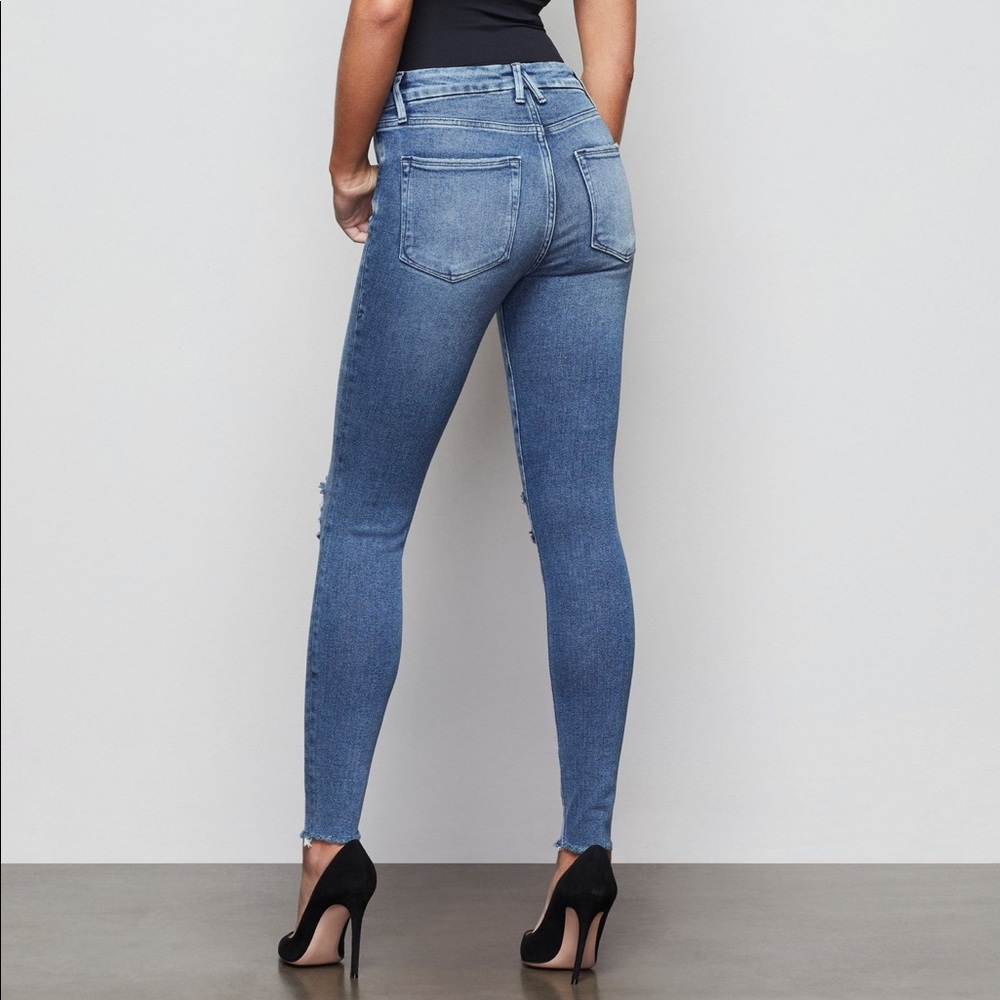 Good American high waisted skinny jeans